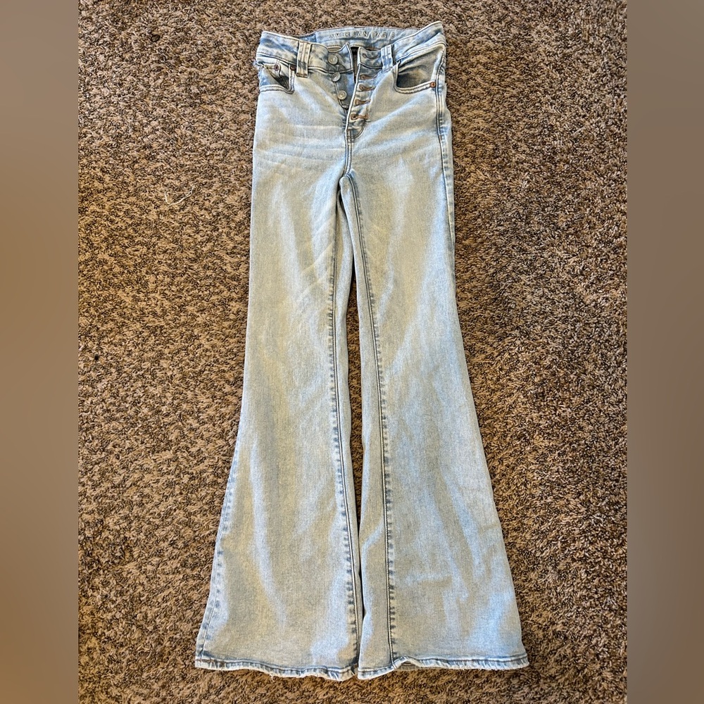 Classic Light Blue Flare Jeans
